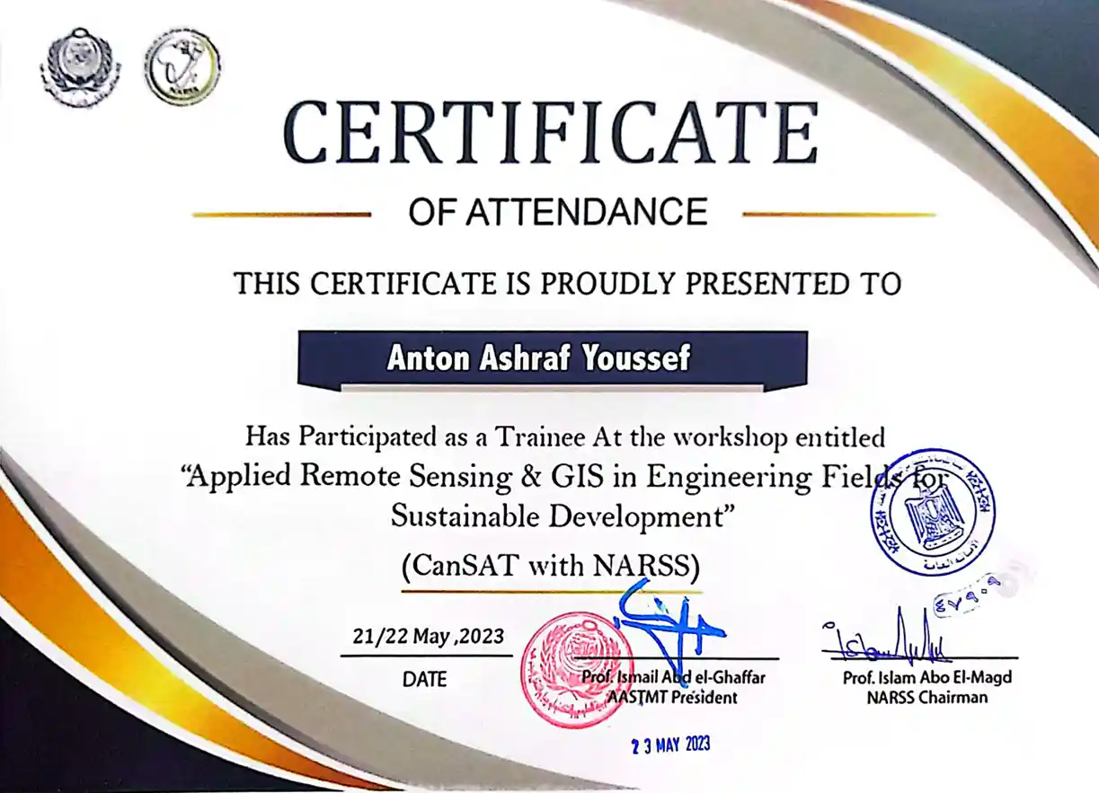 Applied Remote Sensing & GIS in Engineering Field For Sustainable Development